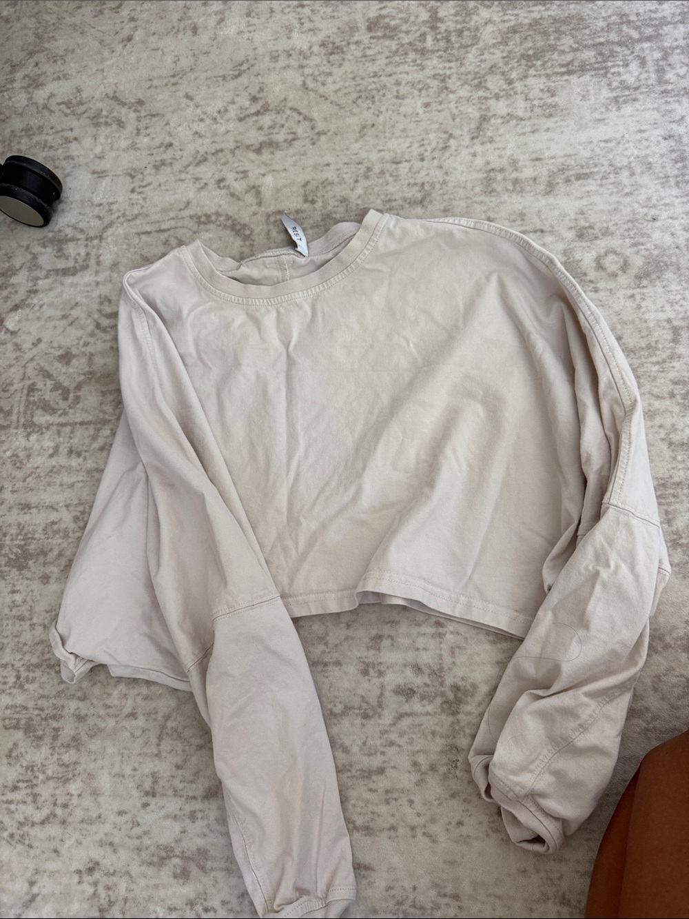 The Reset Cropped Crewneck Sweatshirt - Cream